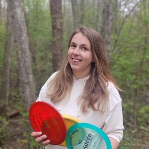 diskgolfo būrelio mokytoja Simona Stonkienė